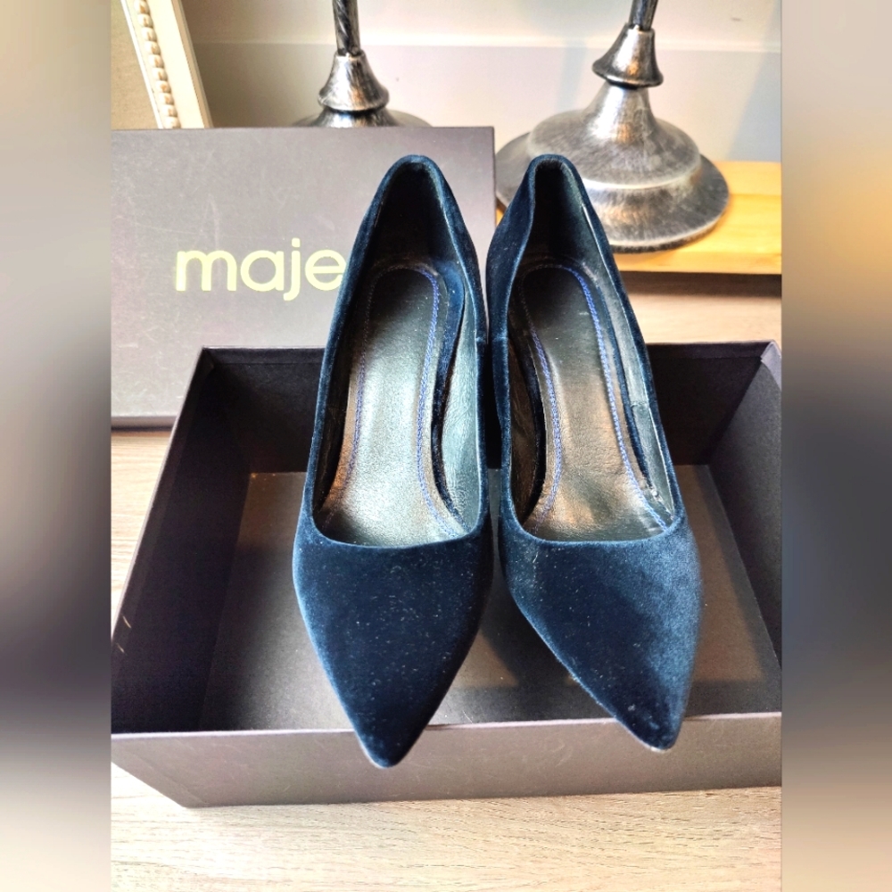 Maje Escarpin Haut Basique Nuit Sz38